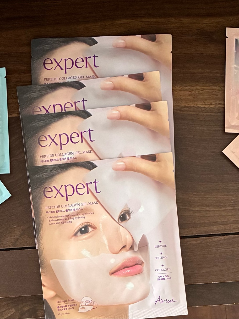 **BUNDLED K-beauty skincare-(4) collagen masks (4) eye masks-New without box